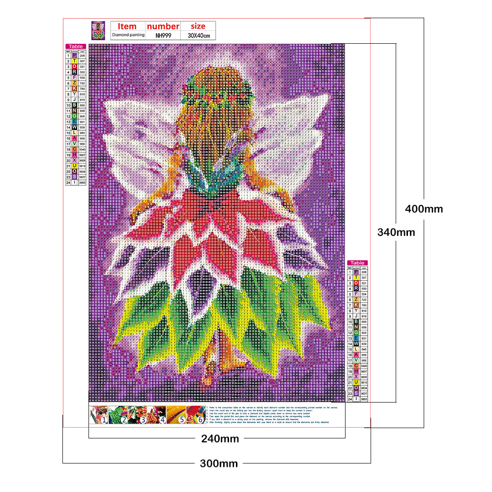 Leaves Fairy - Full Round Drill Diamond Painting 30*40CM