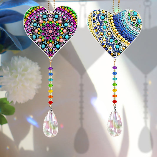DIY Special Shaped Crystal Drill Diamond Painting Kit Hanging Pendant Craft