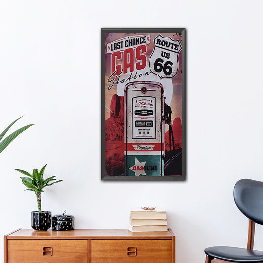 Retro Poster - Full Round Drill Diamond Painting 30*50CM