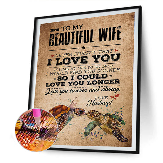 Letters - Full Round Drill Diamond Painting 40*50CM