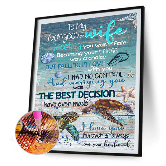 Letters - Full Round Drill Diamond Painting 40*50CM