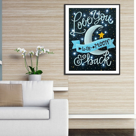 Love You - Full Round Drill Diamond Painting 30*40CM