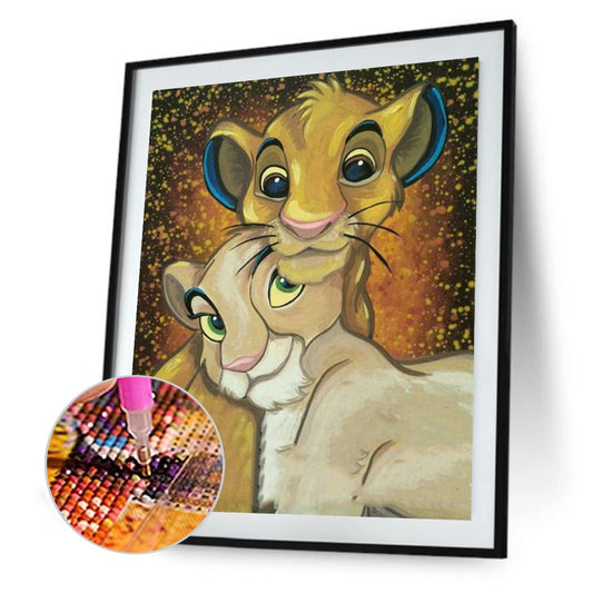 Lion - Full Round Drill Diamond Painting 30*40CM
