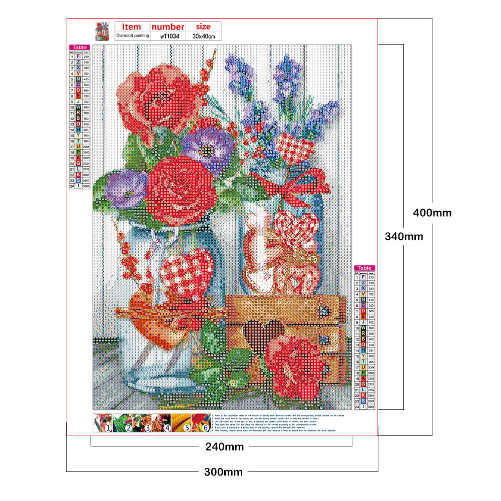 Valentines Day - Full Round Drill Diamond Painting 30*40CM