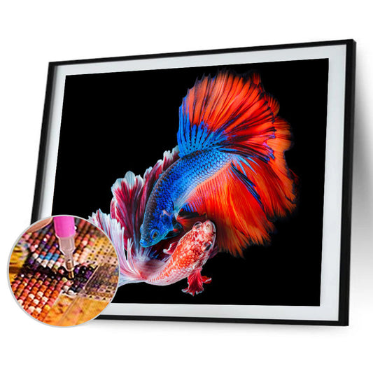 Betta Fish - Full Round Drill Diamond Painting 40*30CM