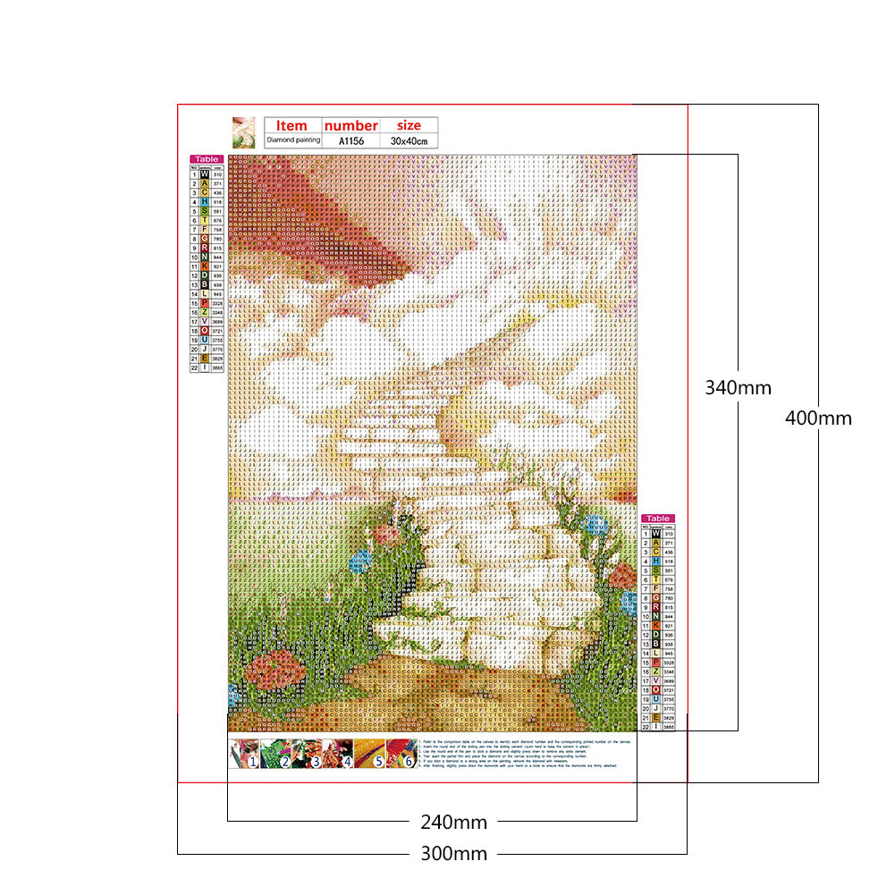 Sky Road - Full Round Drill Diamond Painting 30*40CM