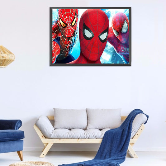 Spider Man - Full Round Drill Diamond Painting 50*30CM