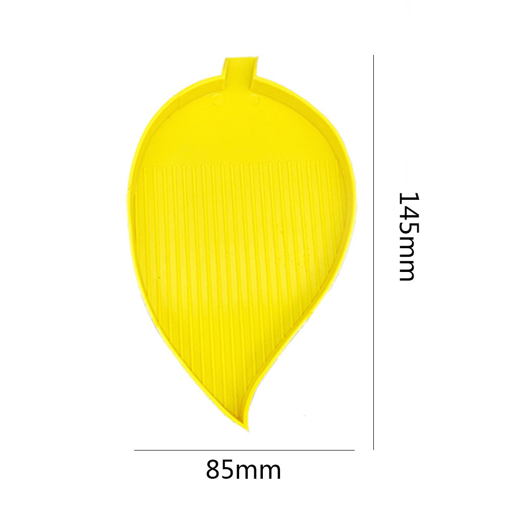 2x Diamond Painting Tray Leaf-shaped Rhinestone Drill Plate DIY Craft Tools