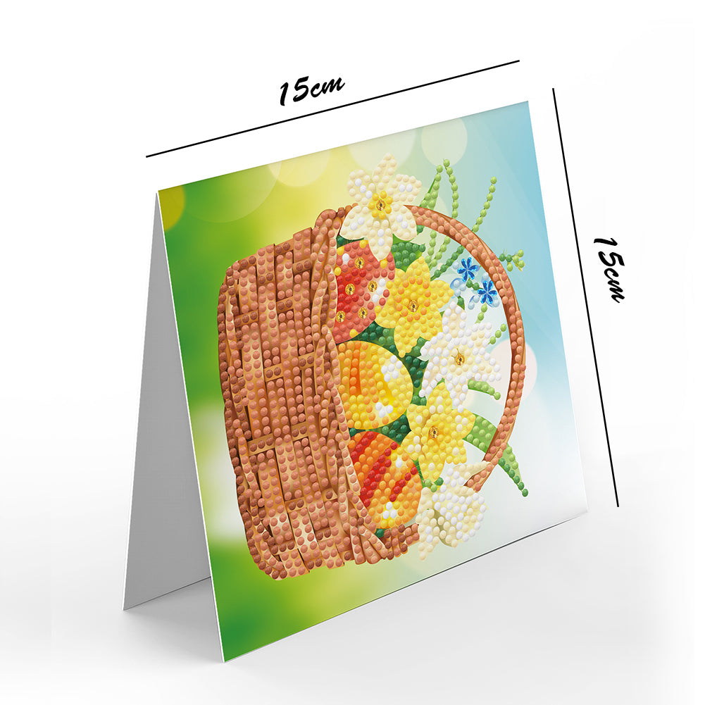 8pcs Diamond Painting Greeting Cards 5D DIY Special-shaped Drill Postcards