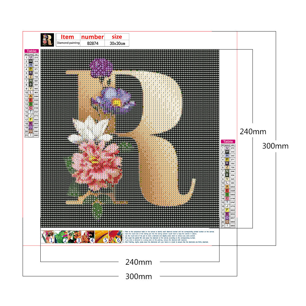 Letter - Full Round Drill Diamond Painting 30*30CM