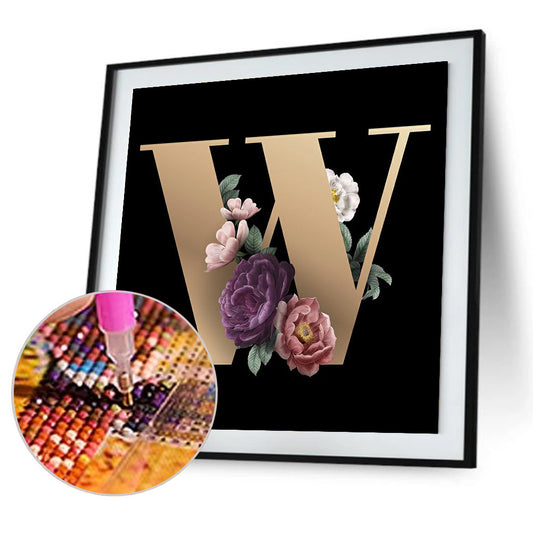 Letter - Full Round Drill Diamond Painting 30*30CM