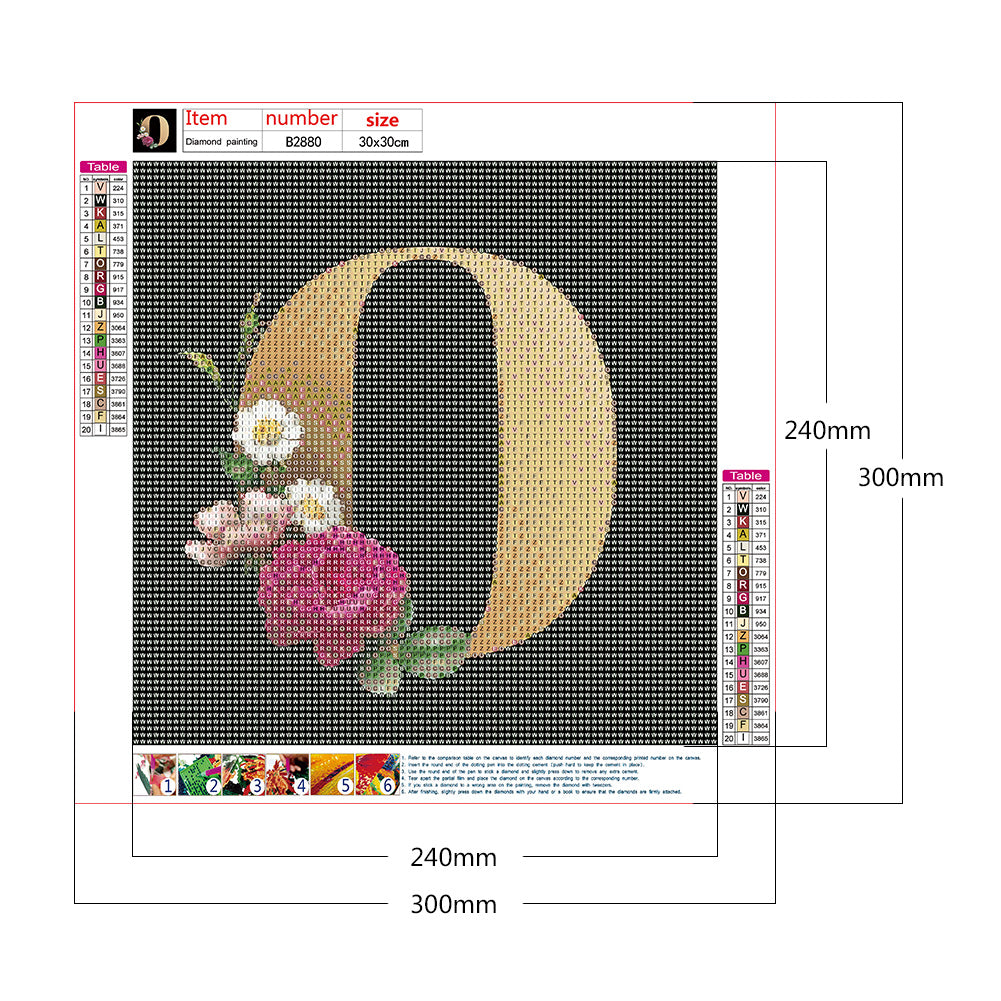 Letter - Full Round Drill Diamond Painting 30*30CM