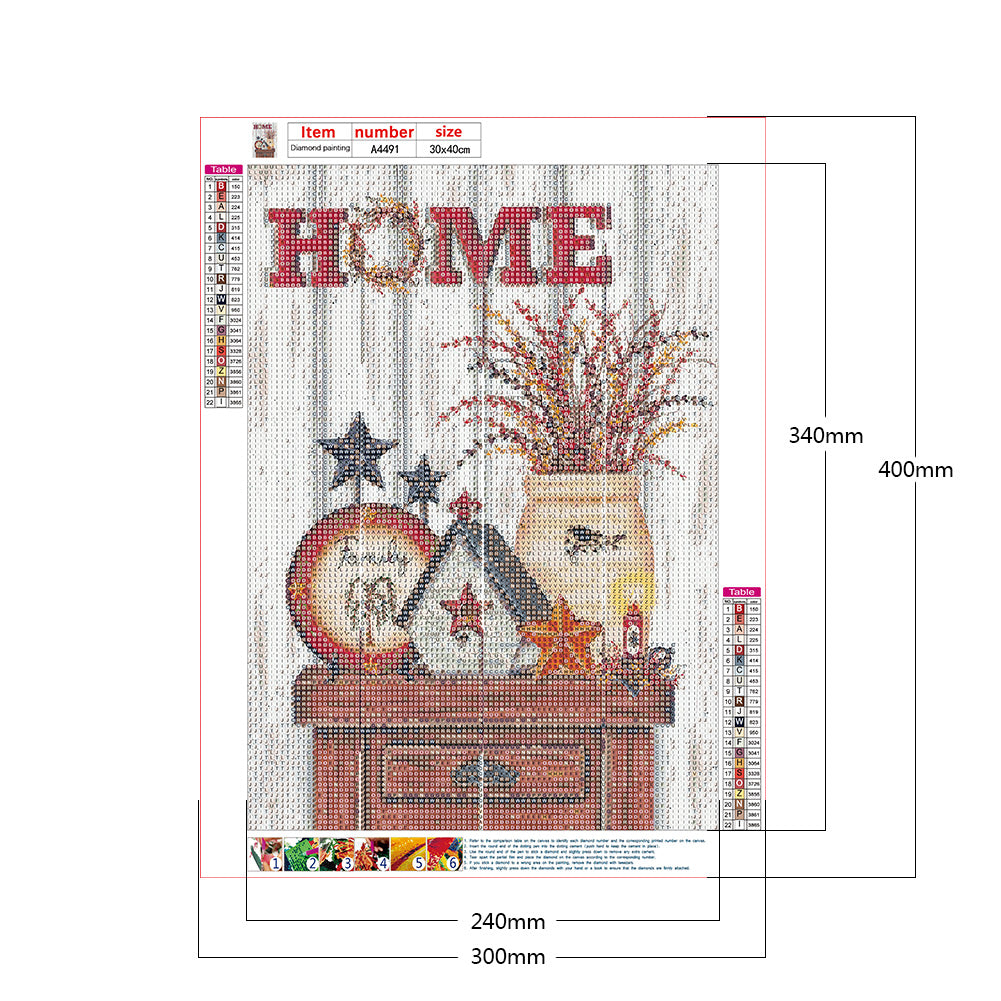 Counter - Full Round Drill Diamond Painting 30*40CM