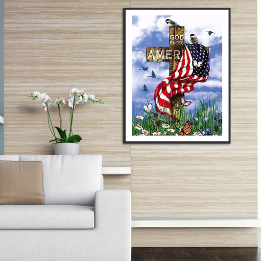 Cross - Full Round Drill Diamond Painting 40*50CM