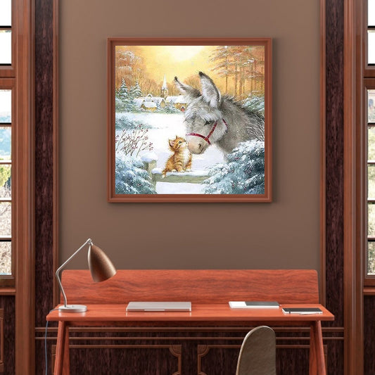 Donkey Cat - Full Square Drill Diamond Painting 50*50CM