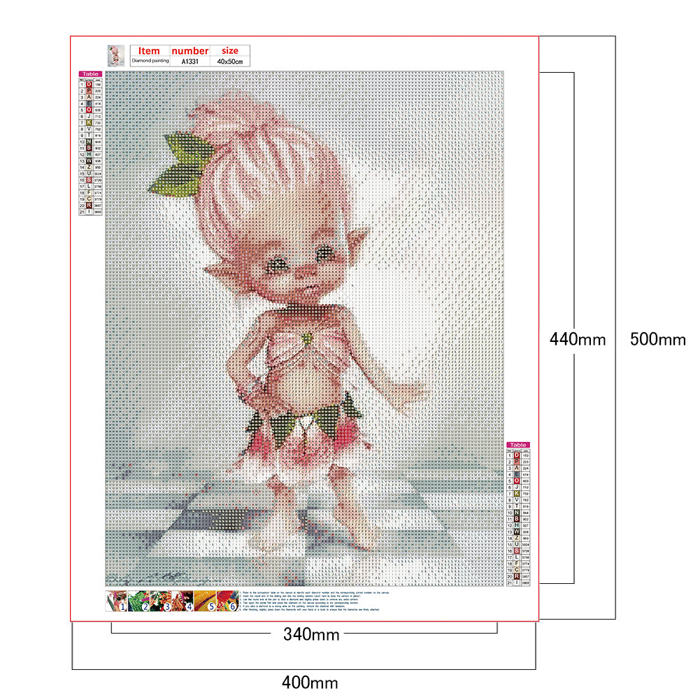 Cartoon Girls - Full Round Drill Diamond Painting 40*50CM