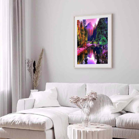 Mountain Water - Full Round Drill Diamond Painting 40*50CM