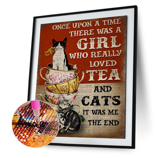 Retro Poster - Full Round Drill Diamond Painting 40*50CM