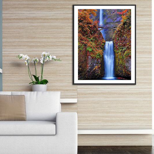 Waterfall - Full Round Drill Diamond Painting 50*60CM
