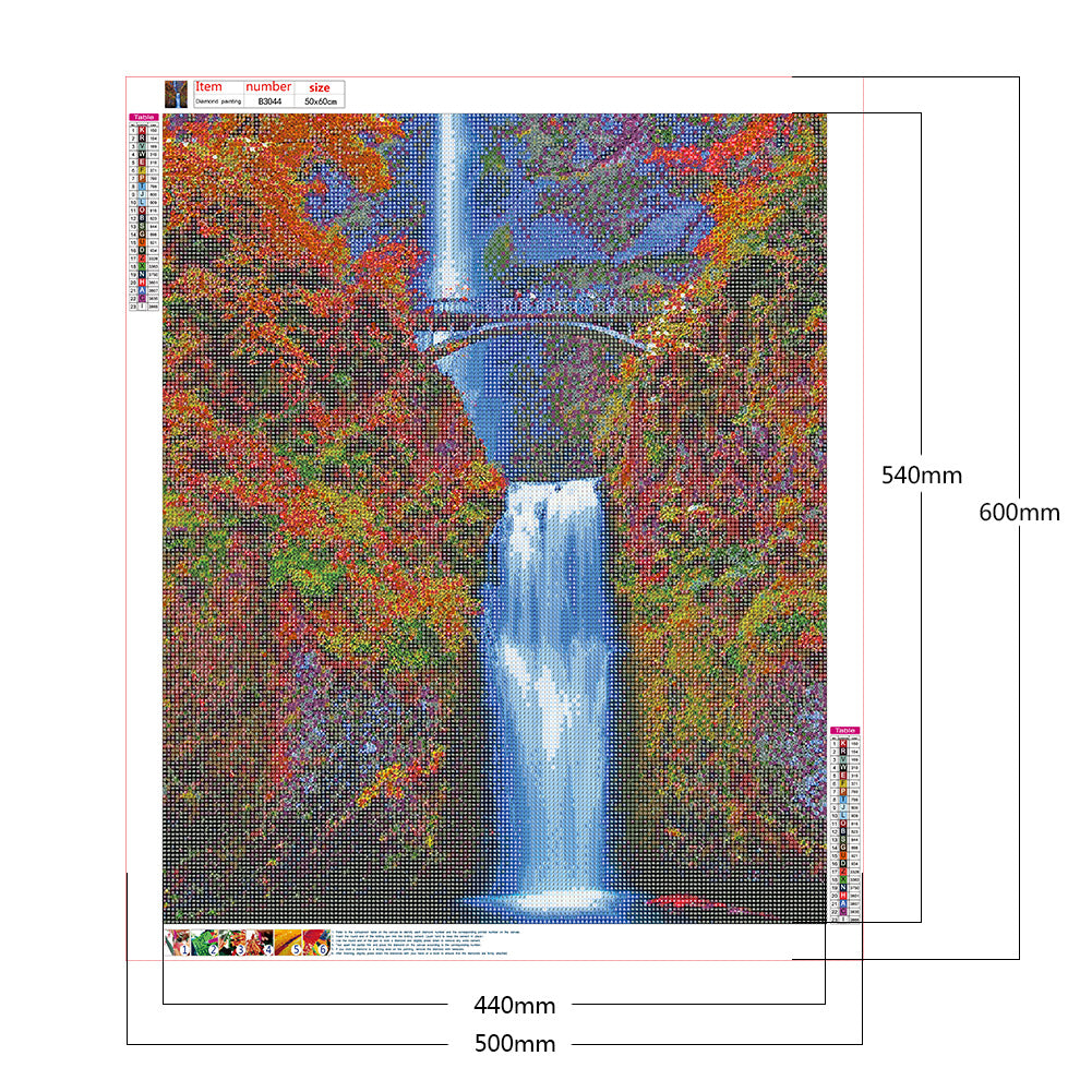 Waterfall - Full Round Drill Diamond Painting 50*60CM
