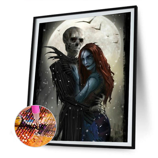Skull Night - Full Round Drill Diamond Painting 30*40CM