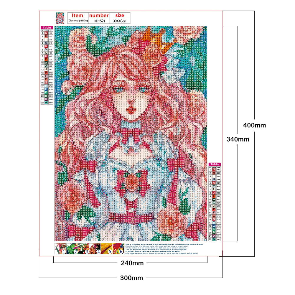 Beauty - Full Round Drill Diamond Painting 30*40CM