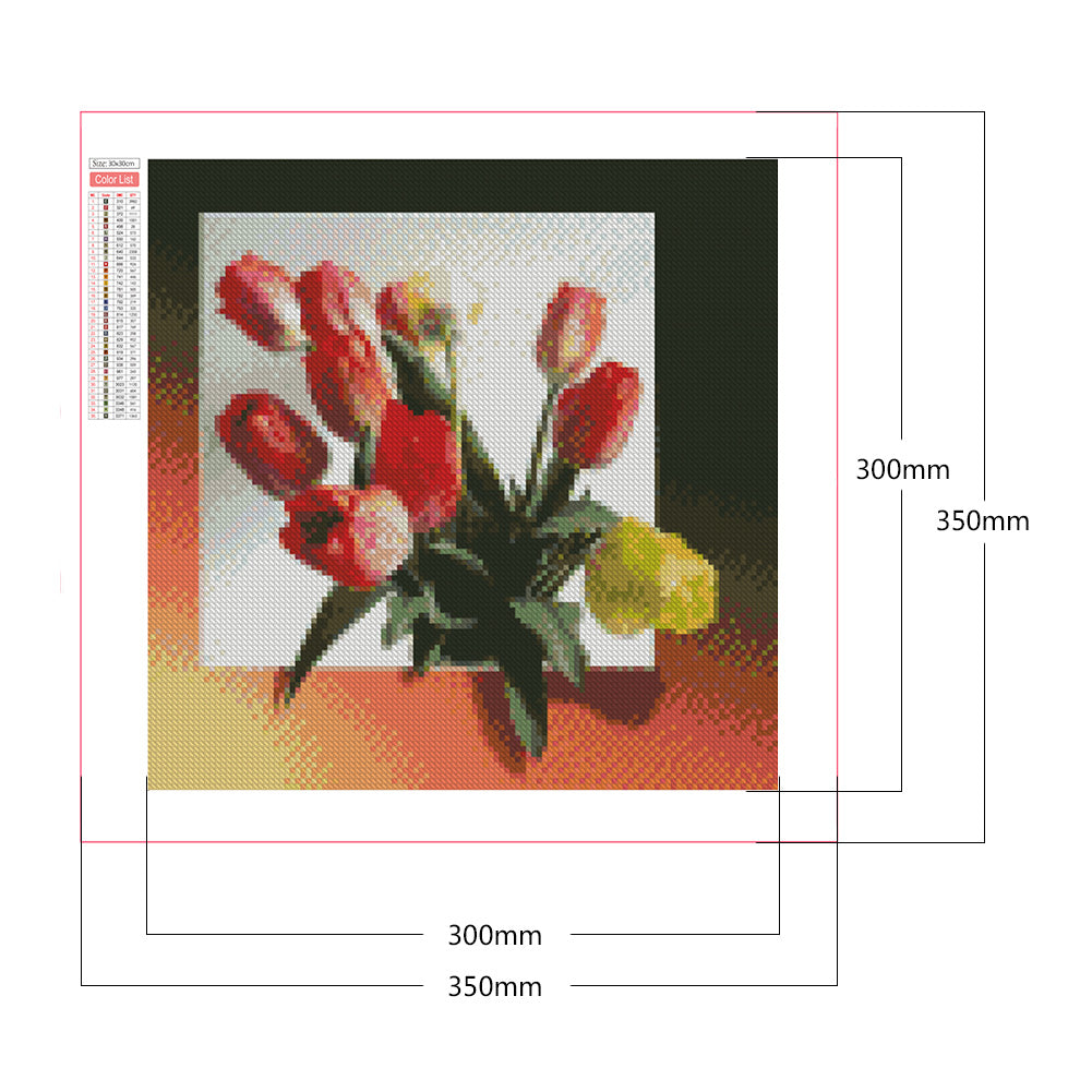 Tulip - Full Square Drill Diamond Painting 30*30CM