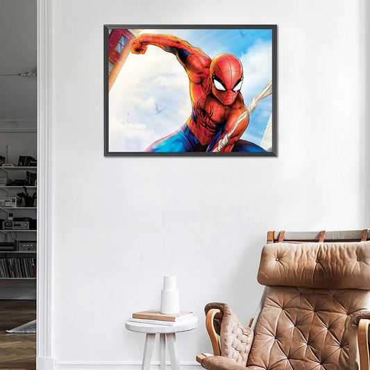 Spiderman - Full Round Drill Diamond Painting 40*30CM