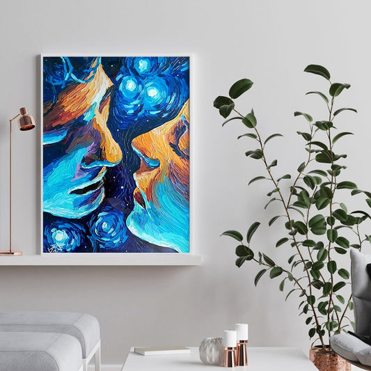 Kiss Lovers - Full Round Drill Diamond Painting 30*40CM