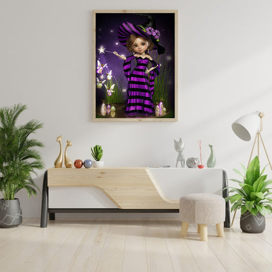 Big Eye Doll - 11CT Stamped Cross Stitch 45*60CM