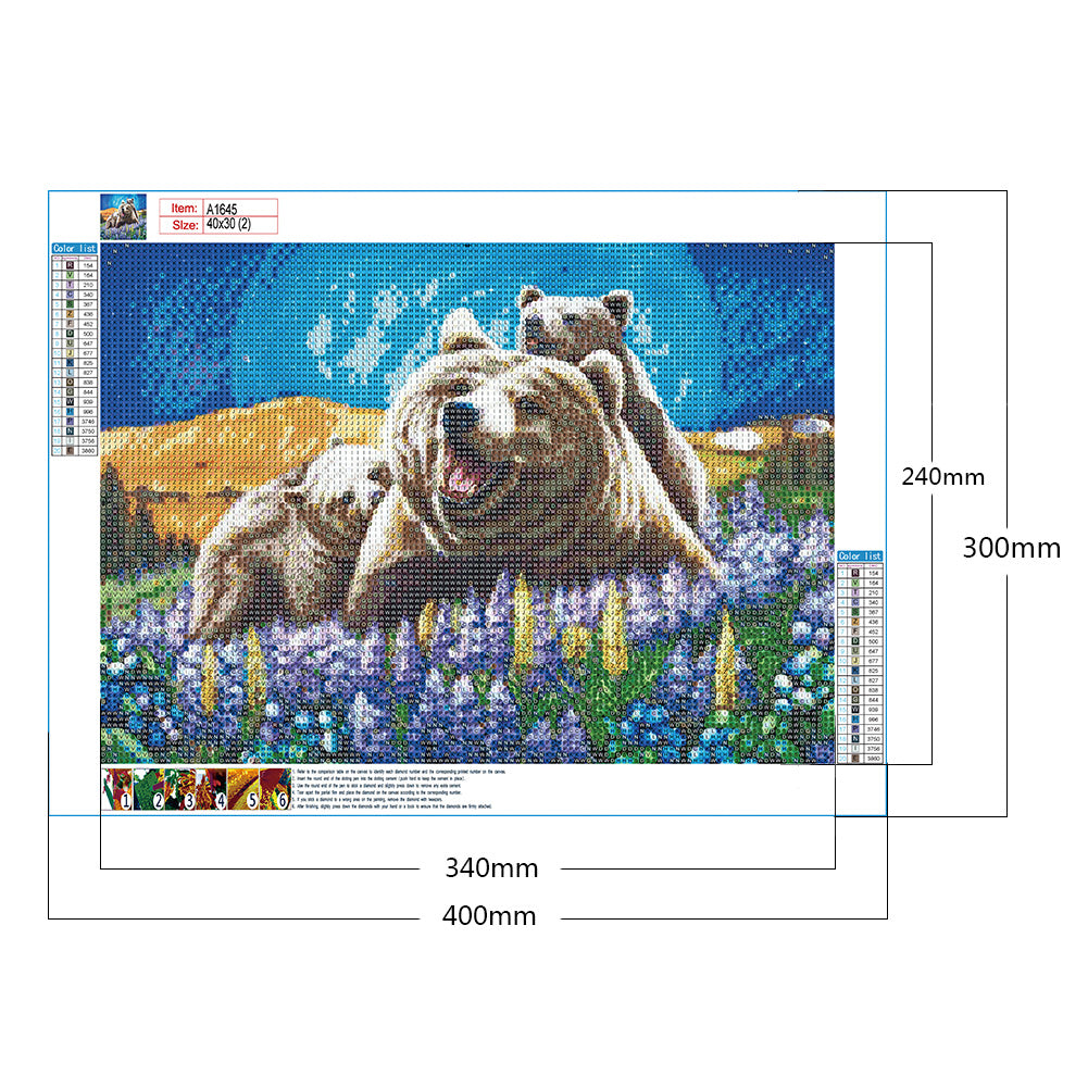 Animal - Full Round Drill Diamond Painting 40*30CM