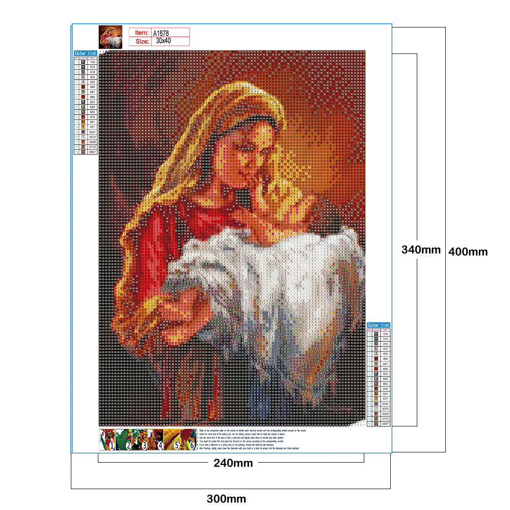 Mother'S Day - Full Round Drill Diamond Painting 30*40CM