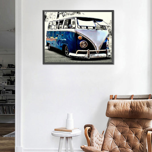 Bus - Full Round Drill Diamond Painting 50*40CM