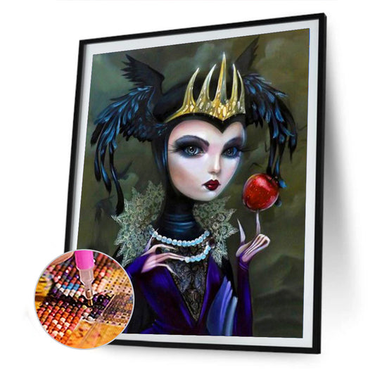 Heavy Makeup Woman - Full Round Drill Diamond Painting 30*40CM