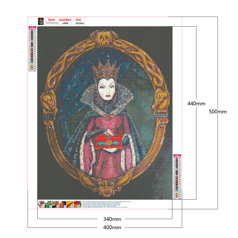 Mirror Witch - Full Round Drill Diamond Painting 40*50CM