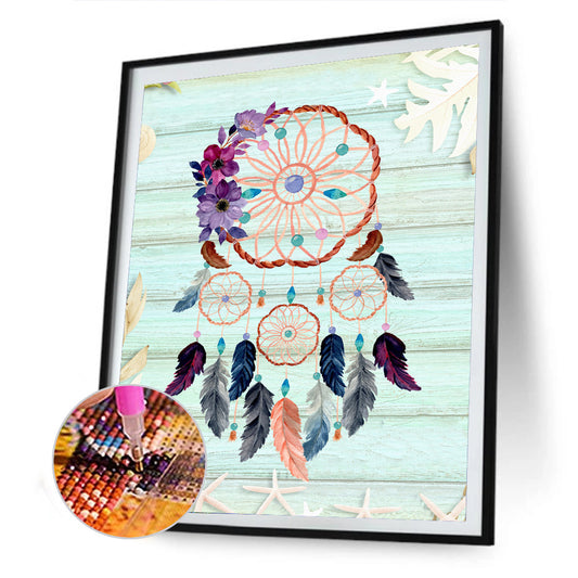 Dreamcatcher - Full Round Drill Diamond Painting 30*40CM