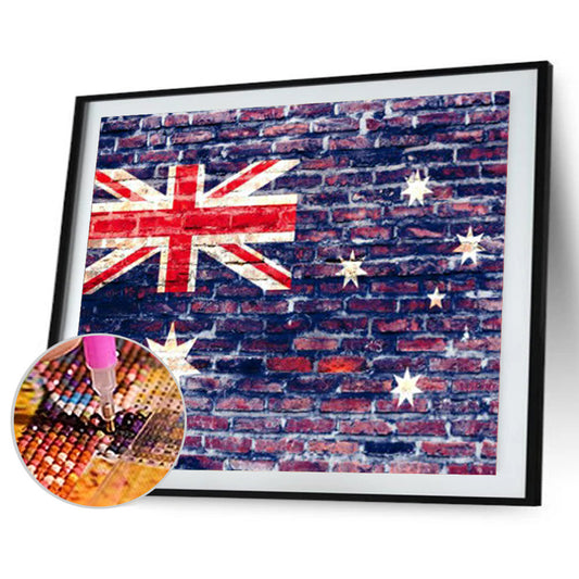 National Flag - Full Round Drill Diamond Painting 40*30CM