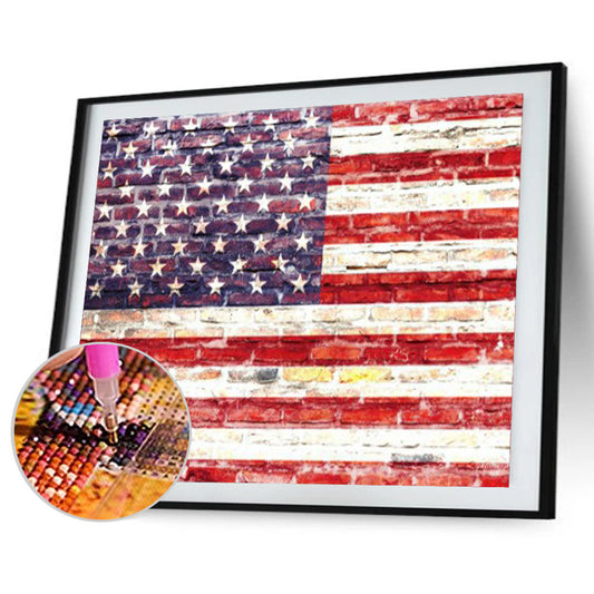 National Flag - Full Round Drill Diamond Painting 40*30CM