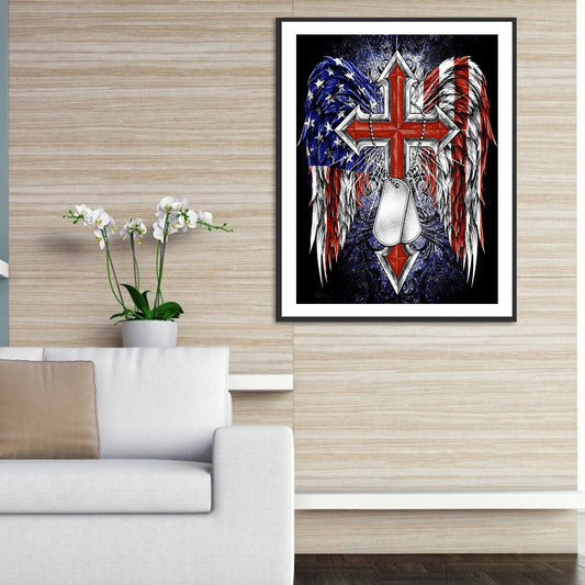 Independence Day - Full Round Drill Diamond Painting 30*40CM