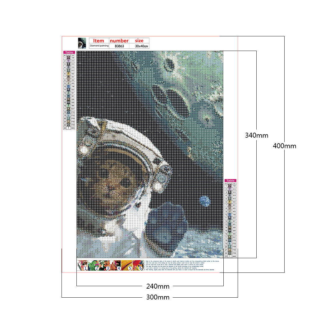 Galaxy Star Series - Full Round Drill Diamond Painting 30*40CM