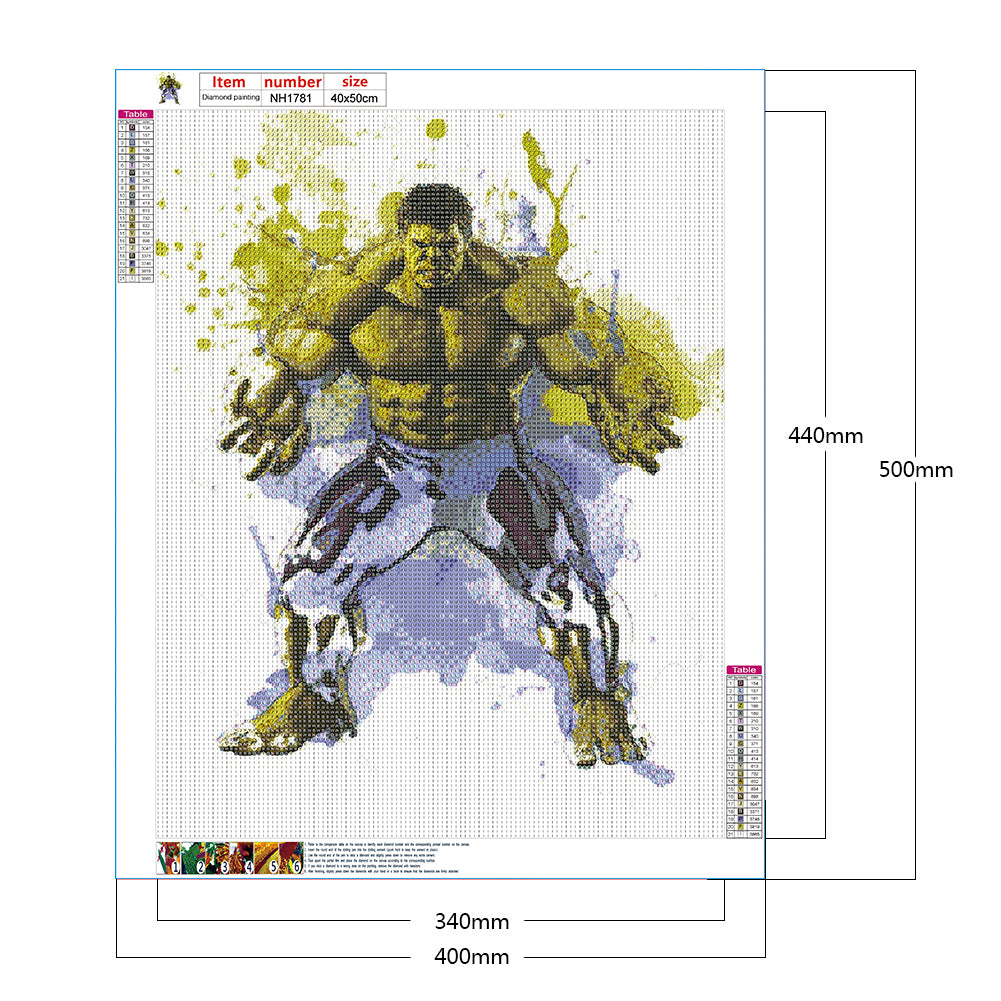 Hulk - Full Round Drill Diamond Painting 40*50CM