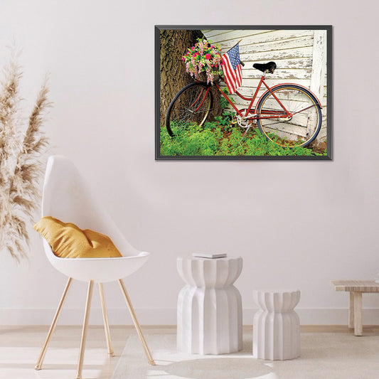 Bike 40*30CM(Canvas) Full Round Drill Diamond Painting