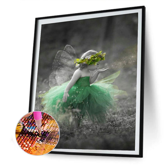 Little Angel 30*40CM(Canvas) Full Round Drill Diamond Painting