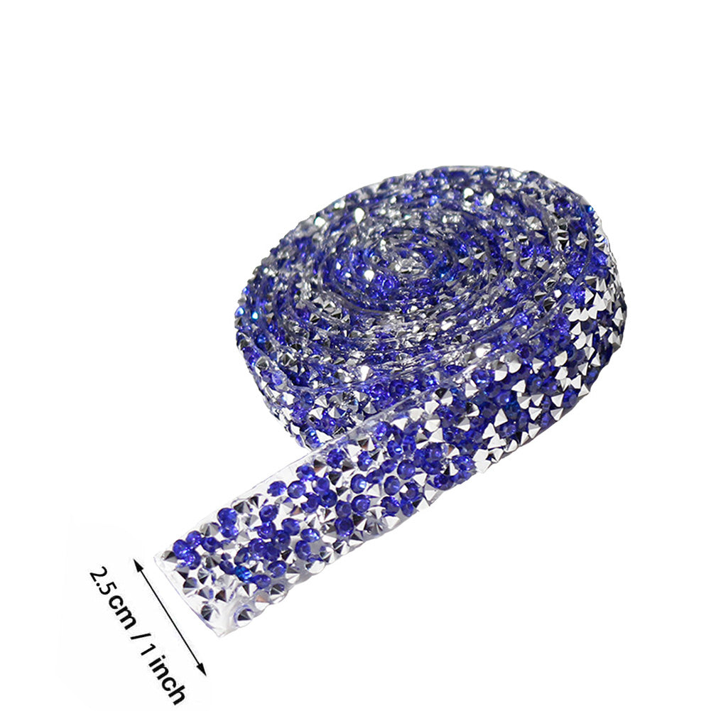 Self Adhesive Crystal Rhinestone Diamond Ribbon DIY Car Phone Sticker Tape