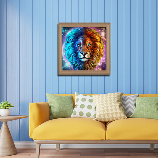 Lion 30*30CM(Canvas) Full Round Drill Diamond Painting