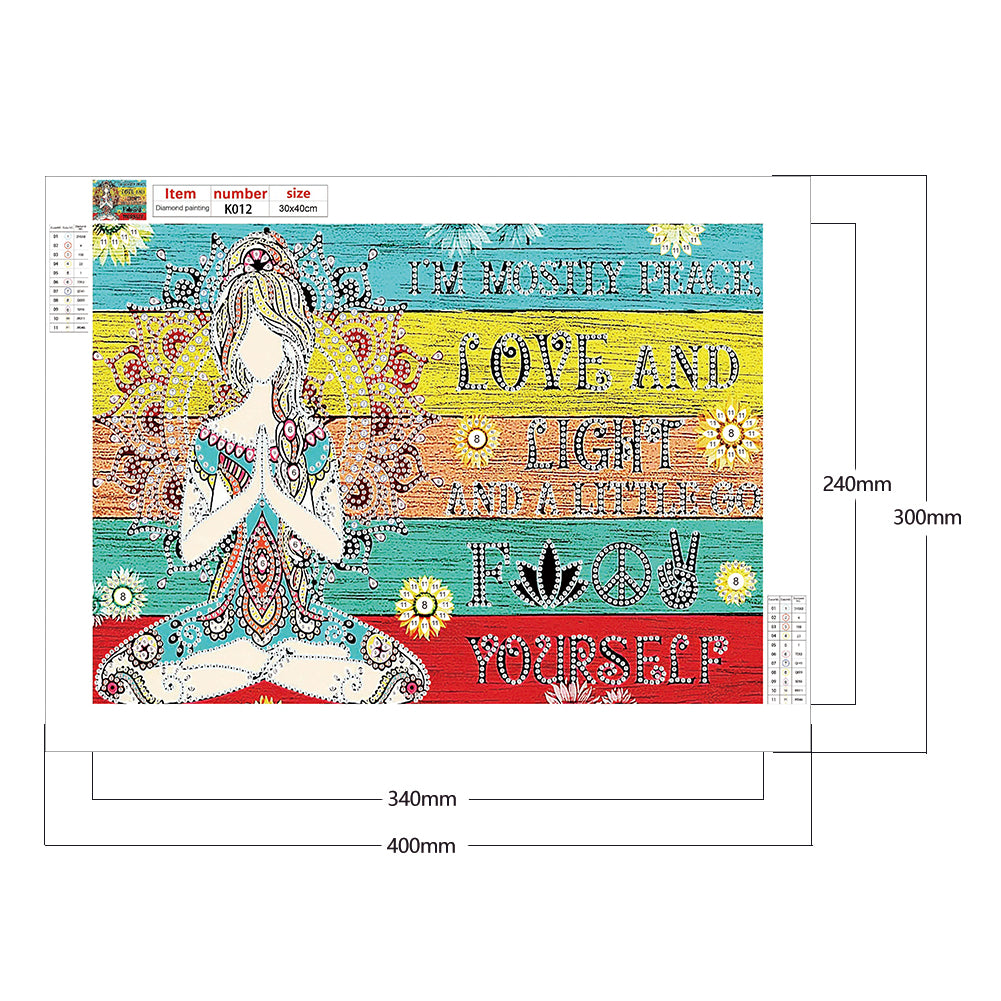 English 40*30CM(Canvas) Special Shaped Drill Diamond Paiting