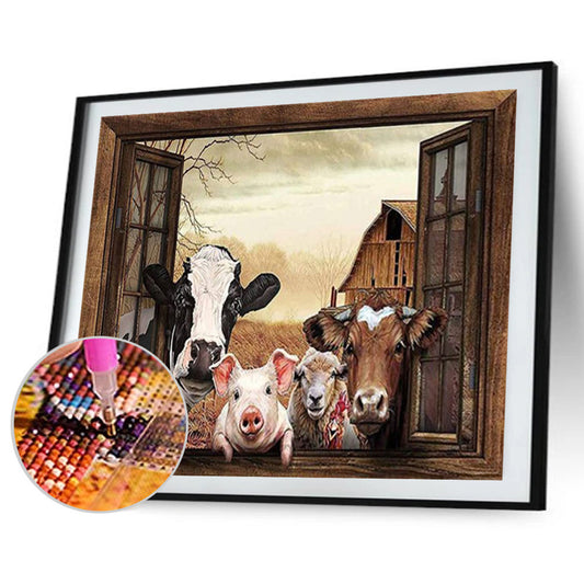 Donkey - Full Round Drill Diamond Painting 50*40CM