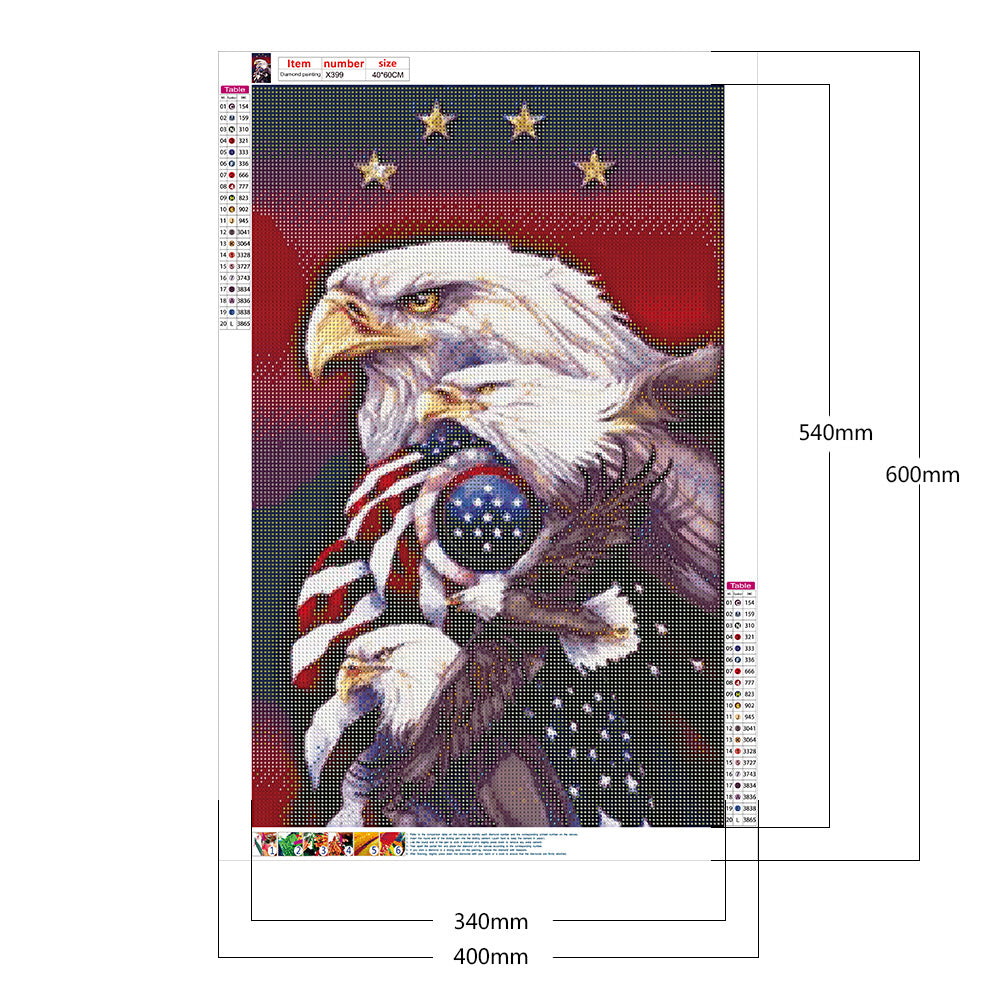 Eagle - Full Round Drill Diamond Painting 40*60CM