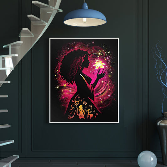 Silhouette Witch - Full Square Drill Diamond Painting 40*50CM