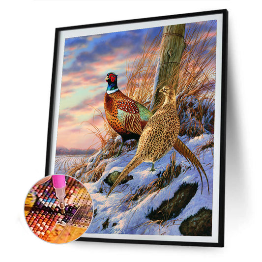 Colorful Chicken - Full Round Drill Diamond Painting 30*40CM